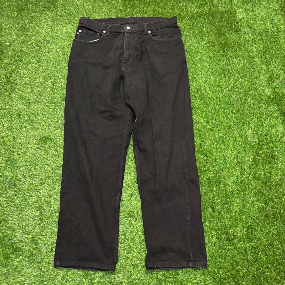 Polo Jeans Co Ralph Lauren Mens Black Relaxed Fit Denim Jeans 38x30 3690YA12437
